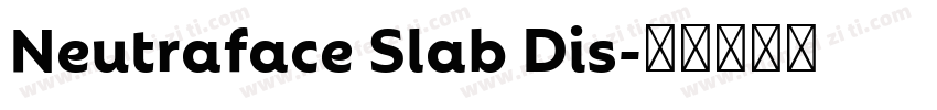 Neutraface Slab Dis字体转换